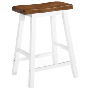 Aplusliving-Bar Stools 2 pcs Solid Wood