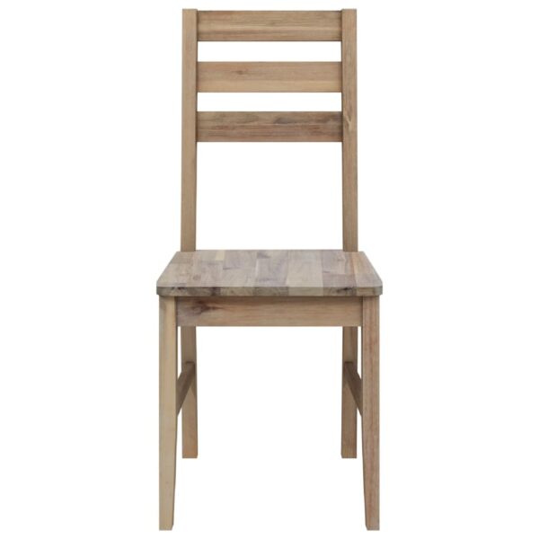 Aplusliving-Dining Chairs 4 pcs Solid Acacia Wood