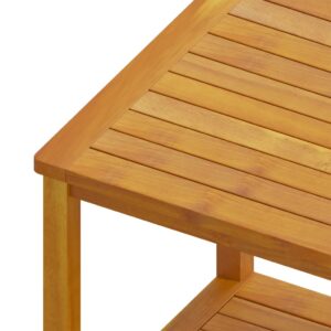 Aplusliving-Side Table Solid Acacia Wood 45x45x45 cm
