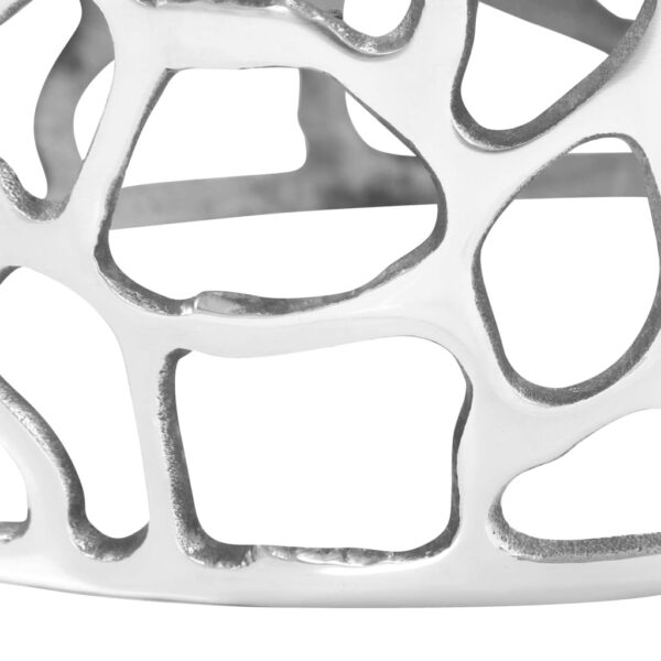 Aplusliving-Coffee Table Casted Aluminium 70x30 cm Silver