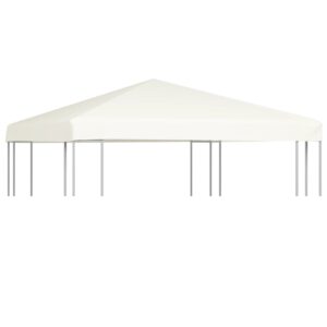 Aplusliving-Gazebo Top Cover 310 g/m² 3x3 m Cream White
