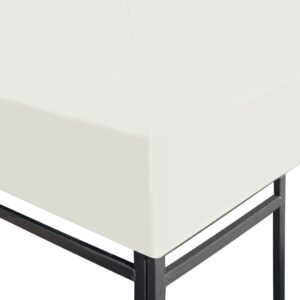 Aplusliving-Gazebo Top Cover 310 g/m² 3x3 m Cream White
