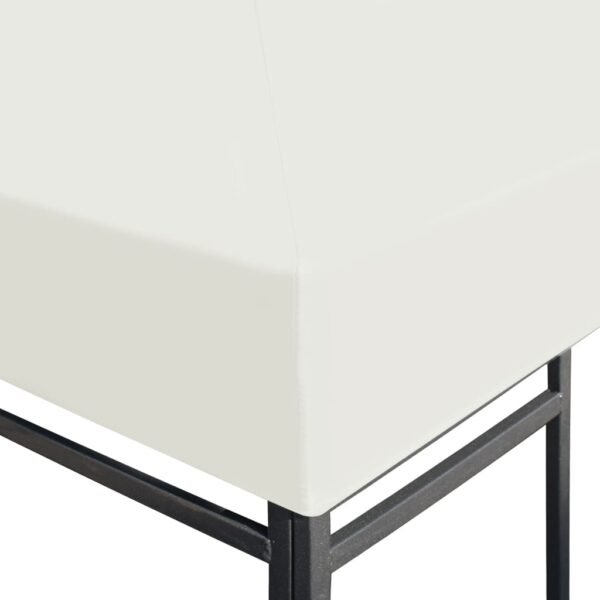 Aplusliving-Gazebo Top Cover 310 g/m² 3x3 m Cream White