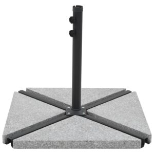 Aplusliving-Umbrella Weight Plate Granite 15 kg Triangular Grey