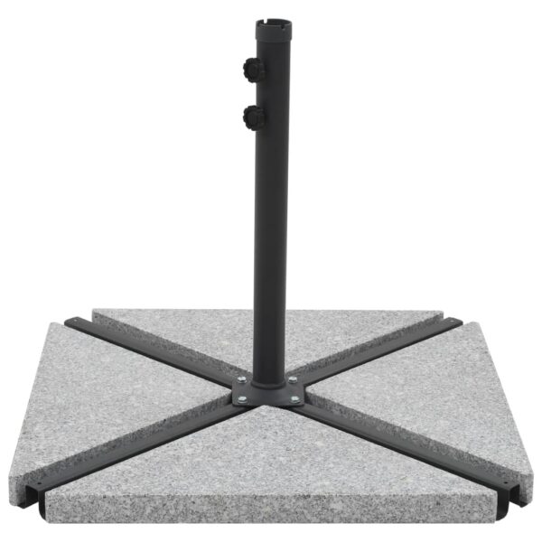 Aplusliving-Umbrella Weight Plate Granite 15 kg Triangular Grey