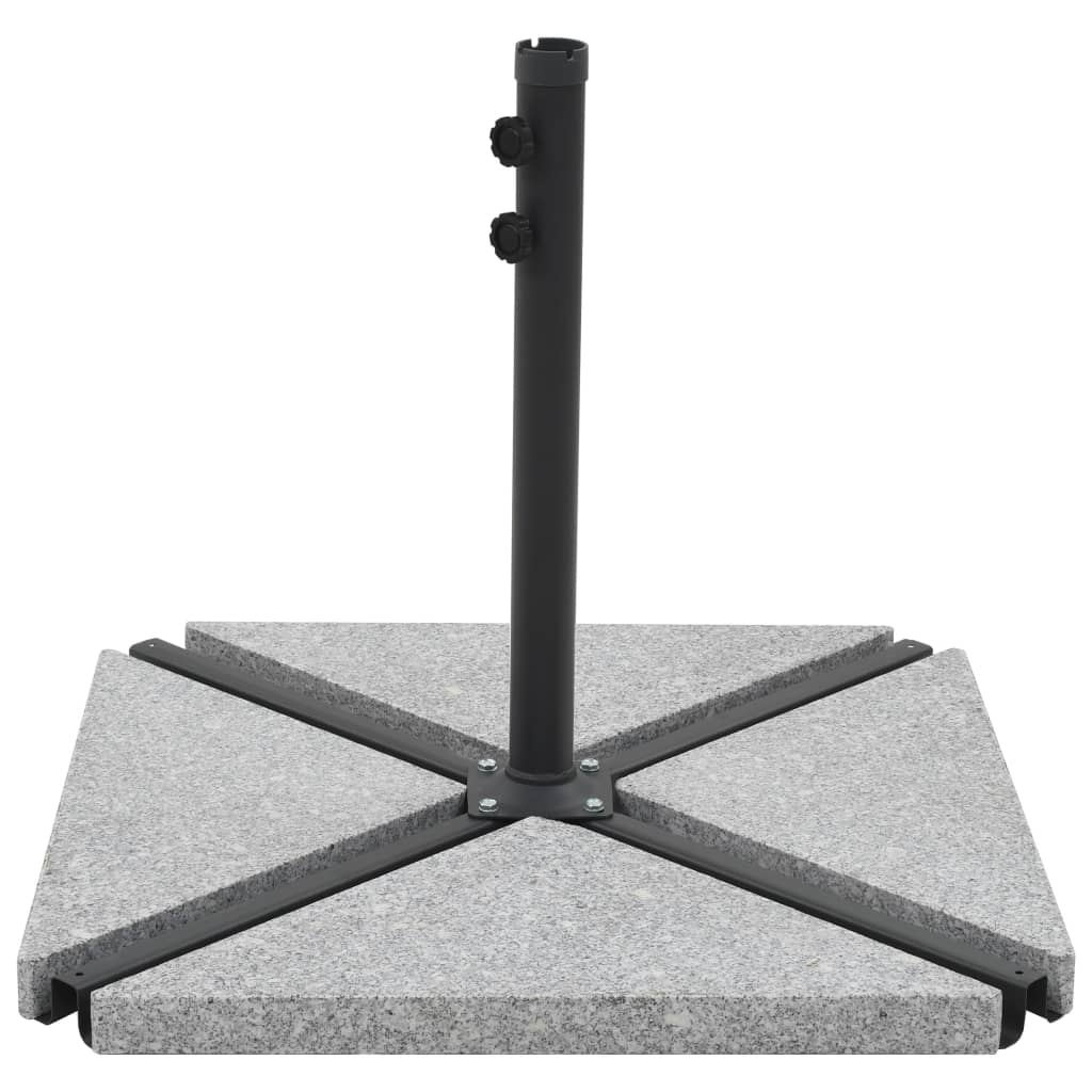 Aplusliving-Umbrella Weight Plate Granite 15 kg Triangular Grey