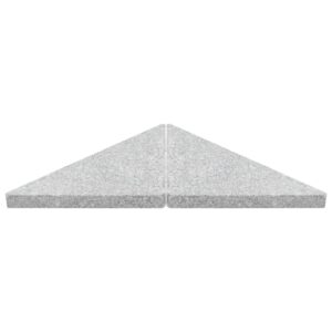 Aplusliving-Umbrella Weight Plate Granite 15 kg Triangular Grey