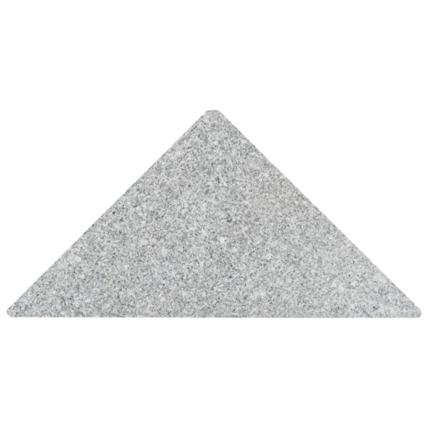 Aplusliving-Umbrella Weight Plate Granite 15 kg Triangular Grey