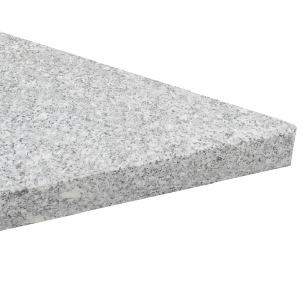 Aplusliving-Umbrella Weight Plate Granite 15 kg Triangular Grey
