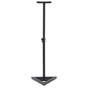 Aplusliving-Studio Monitor Speaker Stands 2 pcs Black Steel