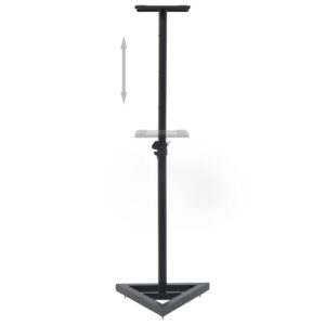 Aplusliving-Studio Monitor Speaker Stands 2 pcs Black Steel