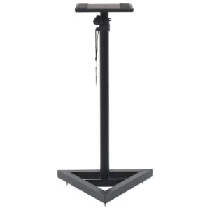 Aplusliving-Studio Monitor Speaker Stands 2 pcs Black Steel