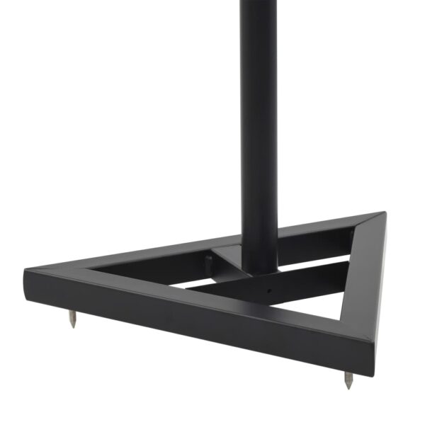 Aplusliving-Studio Monitor Speaker Stands 2 pcs Black Steel