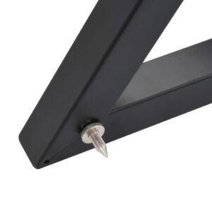 Aplusliving-Studio Monitor Speaker Stands 2 pcs Black Steel