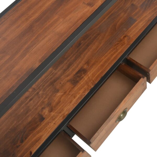 Aplusliving-TV Cabinet with 3 Drawers 120x30x60 cm Solid Pine Wood