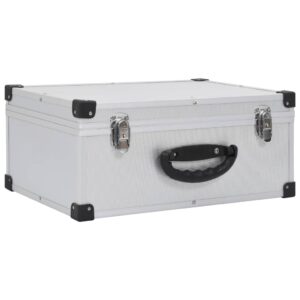 Aplusliving-CD Case for 60 CDs Aluminium ABS Silver