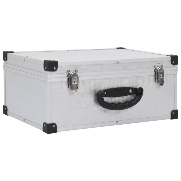 Aplusliving-CD Case for 60 CDs Aluminium ABS Silver