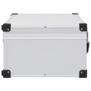 Aplusliving-CD Case for 60 CDs Aluminium ABS Silver