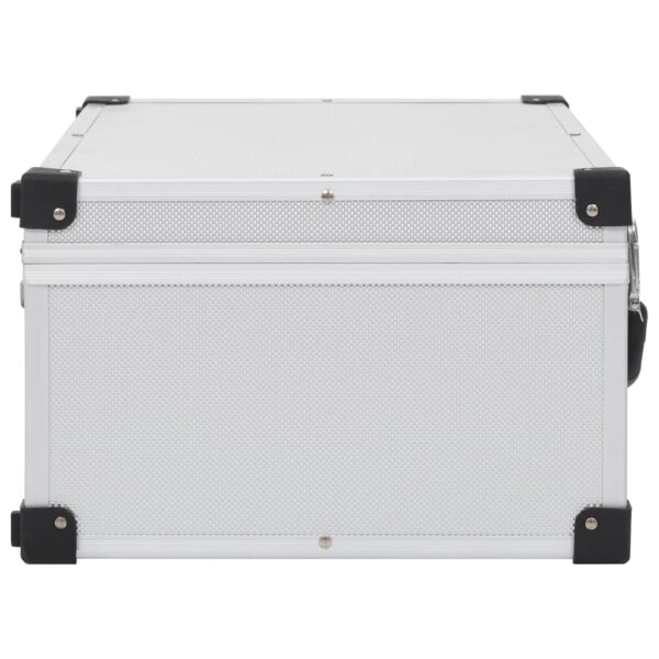 Aplusliving-CD Case for 60 CDs Aluminium ABS Silver