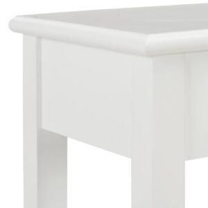 Aplusliving-Console Table White 110x35x80 cm Wood