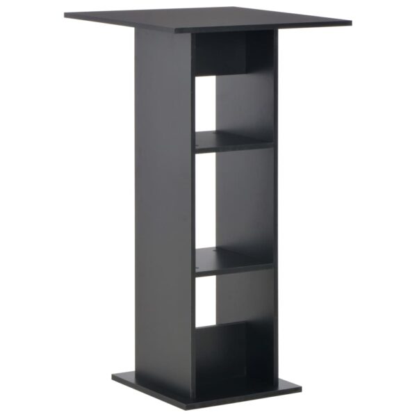 Aplusliving-Bar Table Black 60x60x110 cm