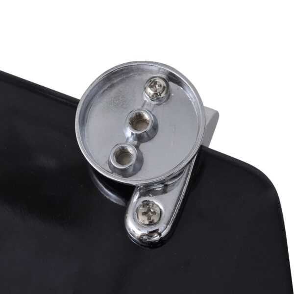 Aplusliving-Toilet Seats with Lids 2 pcs MDF Black