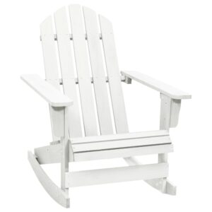 Aplusliving-Garden Rocking Chair Wood White