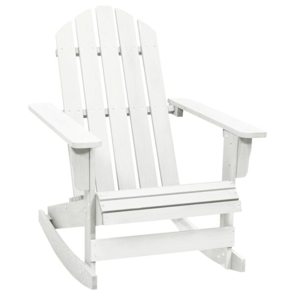 Aplusliving-Garden Rocking Chair Wood White