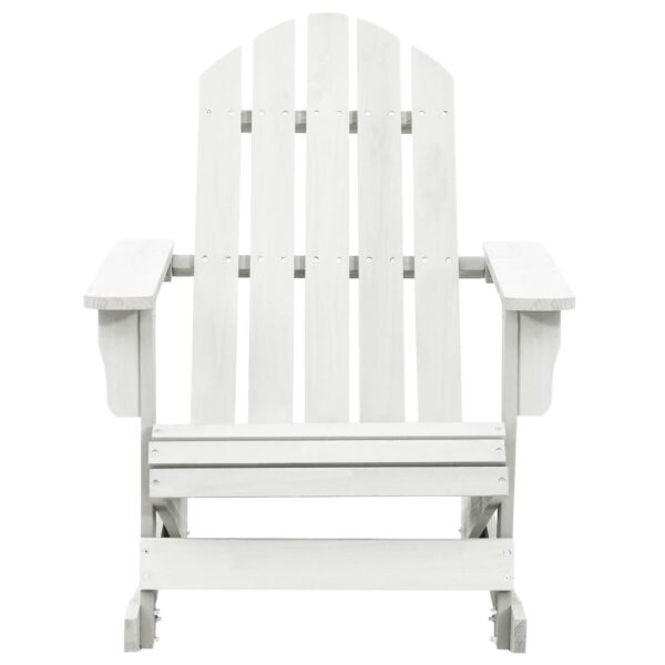 Aplusliving-Garden Rocking Chair Wood White