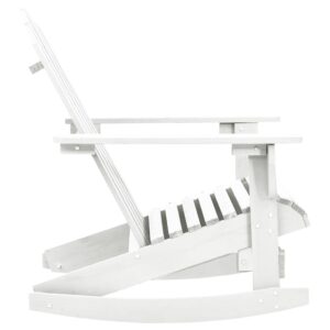 Aplusliving-Garden Rocking Chair Wood White