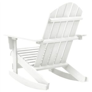Aplusliving-Garden Rocking Chair Wood White