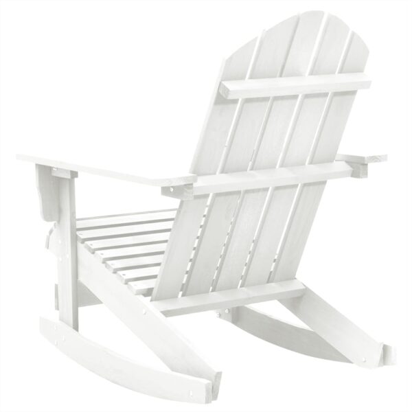 Aplusliving-Garden Rocking Chair Wood White