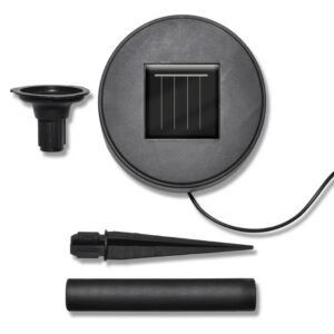 Aplusliving-Solar Bowl 3 LED Garden Lights with Spike Anchors & Solar Panel