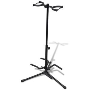 Aplusliving-Adjustable Double Guitar Stand Foldable