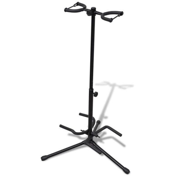 Aplusliving-Adjustable Double Guitar Stand Foldable