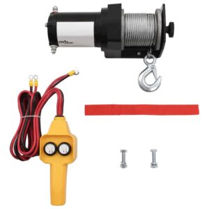 Aplusliving-12 V Electric Winch 907 KG Wire Remote Control
