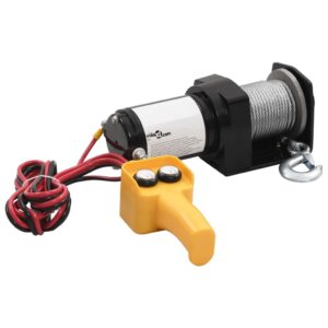 Aplusliving-12 V Electric Winch 907 KG Wire Remote Control