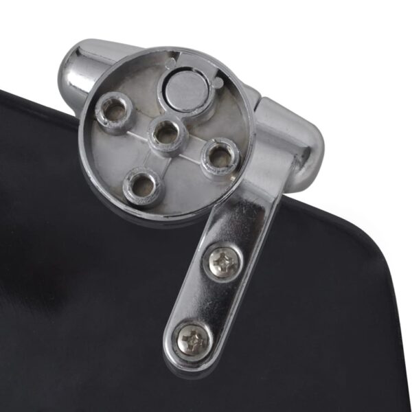 Aplusliving-Toilet Seats with Soft Close Lids MDF Black