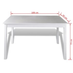 Aplusliving-5 Piece Dining Set White