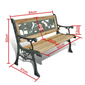 Aplusliving-Children Garden Bench 84 cm Wood