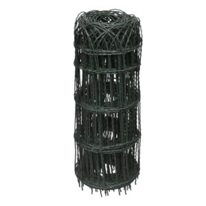 Aplusliving-Garden Border Fence Powder-coated Iron 10x0.65 m