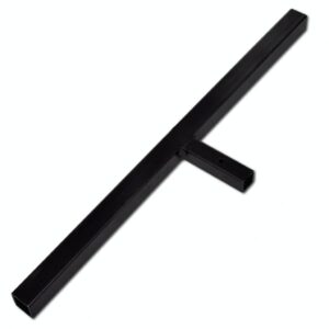 Aplusliving-Ground Drill with Handle Auger Bit 80 mm Double Spirals Steel Black
