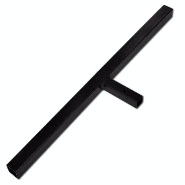 Aplusliving-Ground Drill with Handle Auger Bit 200 mm Three Spirals Steel Black