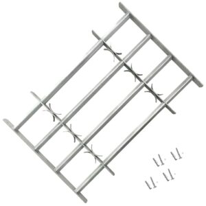 Aplusliving-Adjustable Security Grille for Windows with 4 Crossbars 500-650 mm