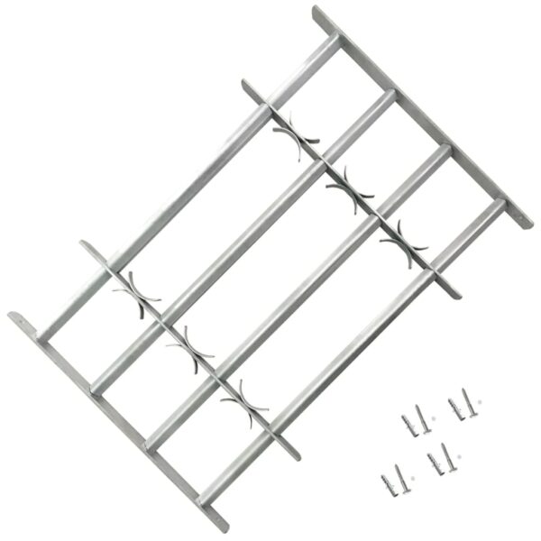 Aplusliving-Adjustable Security Grille for Windows with 4 Crossbars 500-650 mm