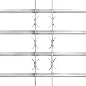 Aplusliving-Adjustable Security Grille for Windows with 4 Crossbars 500-650 mm