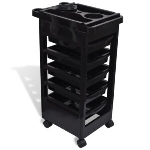 Aplusliving-Hair Salon Plastic Trolley with Wheels