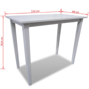 Aplusliving-Wooden Bar Table White