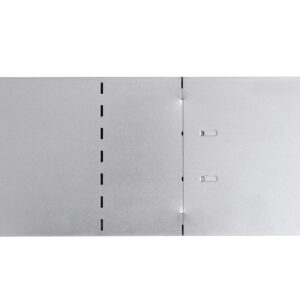 Aplusliving-Set of 20 Flexible Lawn Fence Galvanised Steel 100 x 14 cm