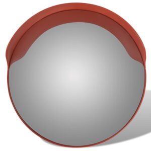 Aplusliving-Convex Traffic Mirror PC Plastic Orange 60 cm